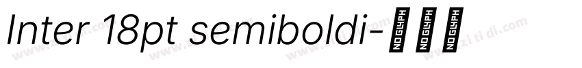 Inter 18pt semiboldi字体转换